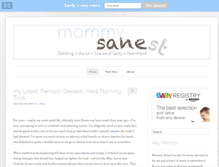 Tablet Screenshot of mommysanest.com